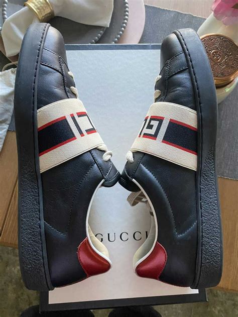 gucci ace stripe|Gucci Stripe leather sneaker.